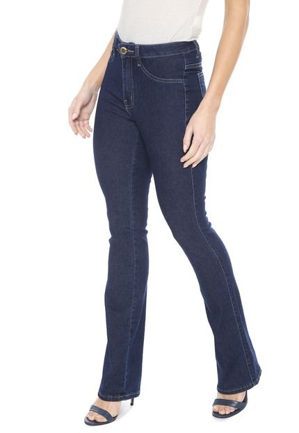 Calça Jeans Denuncia Flare Pespontos Azul - Marca Denuncia