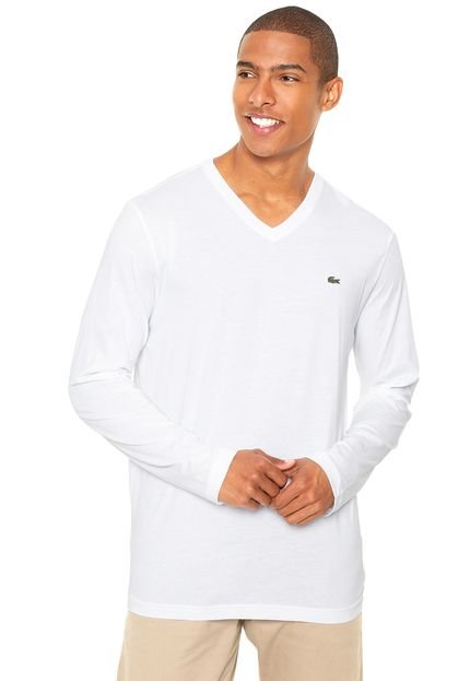 Camiseta Lacoste Manga Longa Branca - Marca Lacoste