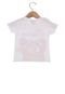 Camiseta Manga Curta DDK Monster Infantil Branco/Laranja - Marca DDK