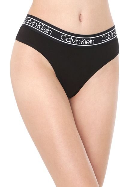 Calcinha Calvin Klein Underwear Tanga Flx Preta - Marca Calvin Klein Underwear