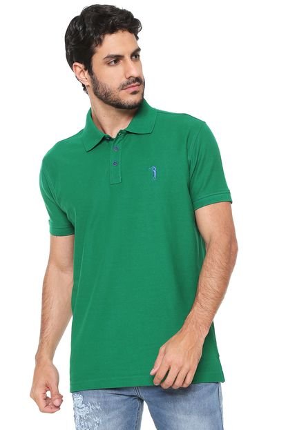 Camisa Polo Aleatory Reta Básica Verde - Marca Aleatory