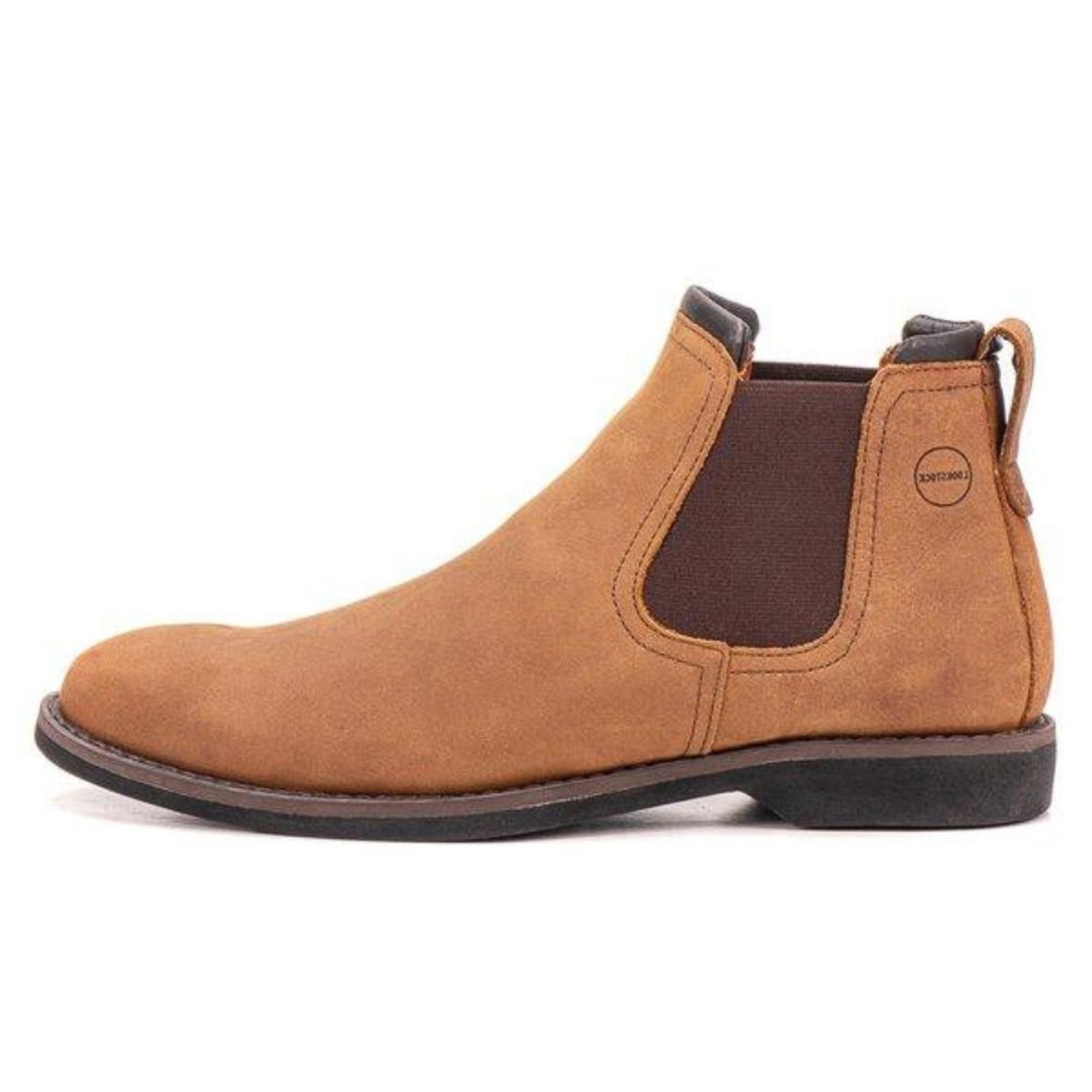 Bota Masculina Couro Look Stock Cano Curto Lançamento Marrom - Marca Lookstock Botinas