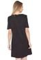 Vestido Ellus Curto Suede Preto - Marca Ellus