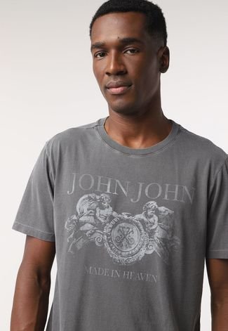 Camiseta John John Made In Heaven Cinza - Compre Agora