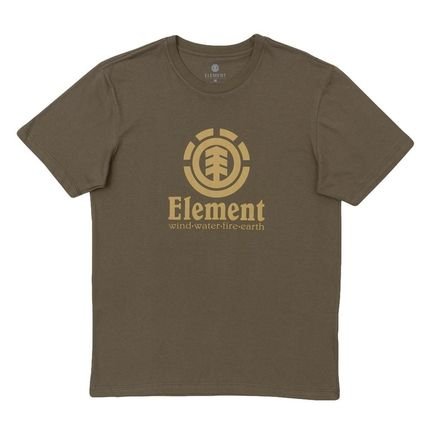 Camiseta Element Vertical Color Masculina Verde Escuro - Marca Element