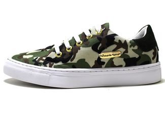 Sapatenis Casual Cheia de Marra Camuflado Verde