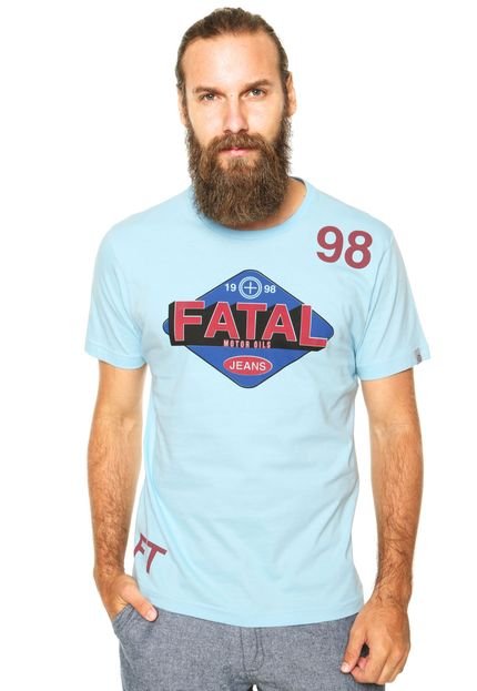 Camiseta Fatal Estampada 98 Azul - Marca Fatal Surf