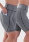 Kit com 2 Bermudas com Bolso Lateral Play porta celular Short Legging - Marca Click Mais Bonita