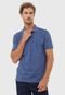 Camisa Polo Calvin Klein Reta Bordada Azul - Marca Calvin Klein