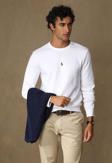 Suéter Polo Ralph Lauren Logo Branco - Marca Polo Ralph Lauren