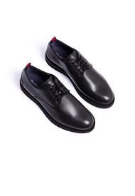 Zapatos Casuales 100% Cuero Negro AMBITIOUS CA-6446am.2