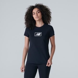 Camiseta New Balance Essentials Logo Feminina