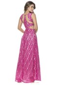 Vestido Longo Celestine Em Renda Pink - Marca Celestine