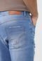 Calça Jeans Hering Slim Destroyed Azul - Marca Hering
