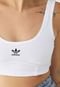 Top adidas Originals Ajustada Trefoil Branco - Marca adidas Originals