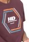 Camiseta HD Vortex Vinho - Marca HD