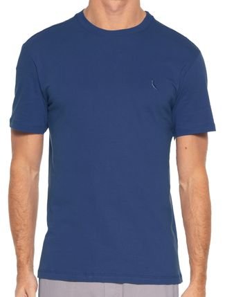 Camiseta Reserva Masculina Regular Pima Cotton Azul Royal