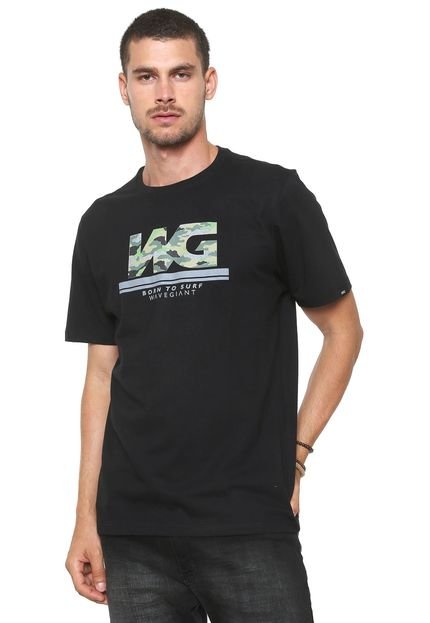 Camiseta WG Army Preta - Marca WG Surf