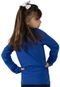 Camisa Térmica Fitss Infantil Manga Longa Segunda Pele Proteção Uv Azul Royal - Marca Fitss