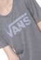 Camiseta Vans Basic Crew Wm Flying Cinza - Marca Vans