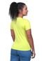 Camiseta Feminina Baby Look Viscolycra Techmalhas Amarelo - Marca TECHMALHAS