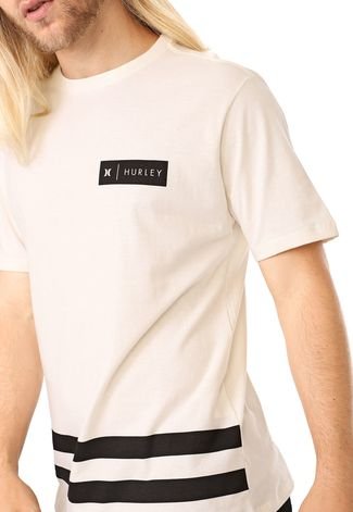 Camiseta Hurley Badge Party Off-white