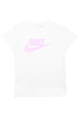 Camiseta Nike Menina Escrita Branca