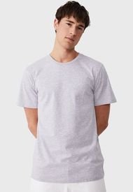 Polera Cotton On Organic Crew T-Shirt Gris - Calce Regular