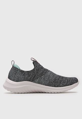 Slip On Skechers Ultra Flex 2.0 Pretty D Preto