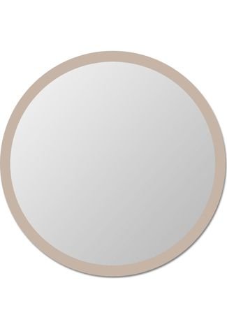 Espelho de parede redondo Edge - 110 borda fendi Vidrotec