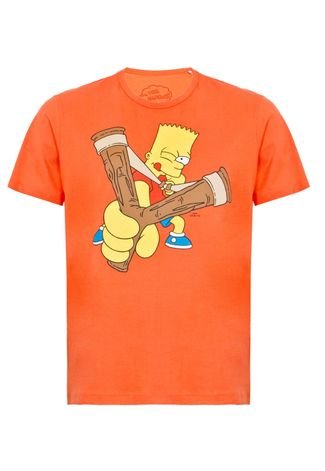 Camiseta Cavalera The Simpsons Laranja
