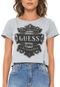 Blusa Cropped Guess Since Cinza - Marca Guess
