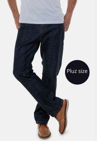 Calça Jeans Masculina Plus Size Versatti Rússia Azul