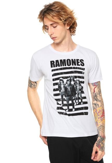 Camiseta bandUP! Ramones Branca - Marca bandUP!