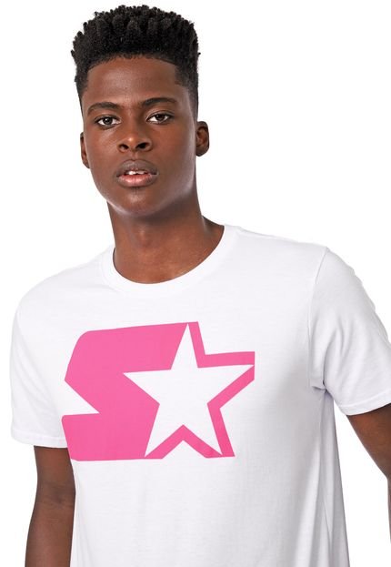 Camiseta Starter Neon Logo Branca - Marca S Starter