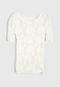 Camiseta Trifil Infantil Renda Off-White - Marca Trifil