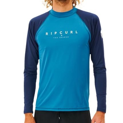 Camiseta Surf Rip Curl Manga Longa Schockwaves UV WT23 Blue - Marca Rip Curl