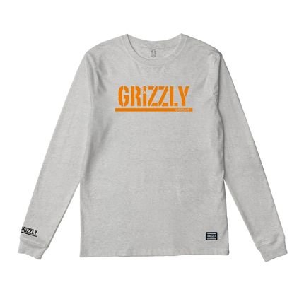 Camiseta  Grizzly Og Stamp Long Sleeve Cinza - Marca Grizzly