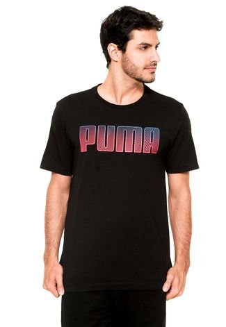 Camiseta Puma Puma Faded Preta