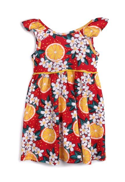 Vestido NANAI BY KYLY Frutas Vermelho - Marca NANAI BY KYLY