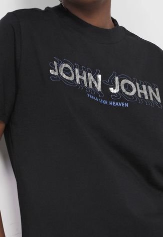 Compre Camiseta John John Feels Like Heaven Preta Online