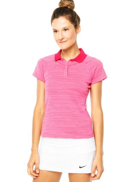 Camisa Polo Nike Advantage Stripe Rosa - Marca Nike