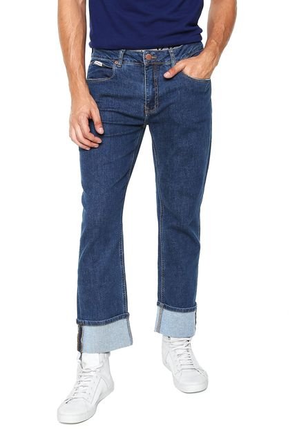Calça Jeans Calvin Klein Jeans Reta Straight Azul - Marca Calvin Klein Jeans