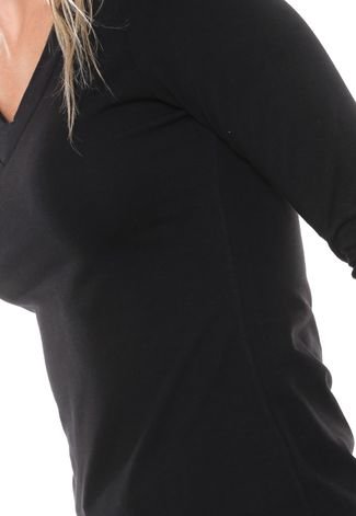 Blusa Cativa Lisa Preta