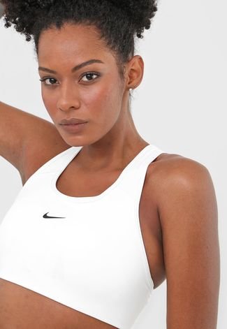 Top Nike Med Pad Bra Branco - Compre Agora