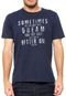 Camiseta Colcci Slim Azul-marinho - Marca Colcci