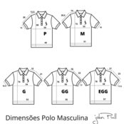 Camiseta Masculina Polo John Pull Manga Curta Moda Casual - Marca John Pull