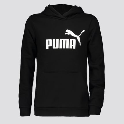 Moletom Puma Essential Logo Juvenil Preto - Marca Puma