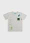Camiseta Kamylus Infantil Mini Print Cinza - Marca Kamylus