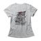 Camiseta Feminina Pirate Life - Mescla Cinza - Marca Studio Geek 